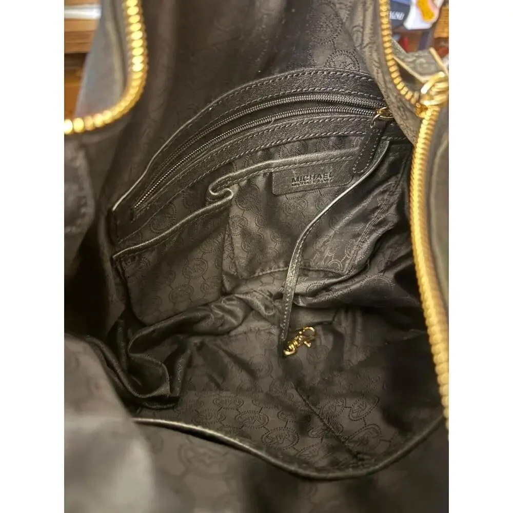 Michael Kors Black Leather Hobo Bag
